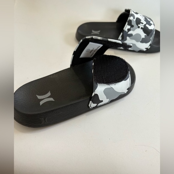 Hurley little boy size 12 Velcro camo sandal slides NAIA-V sport - Picture 7 of 8